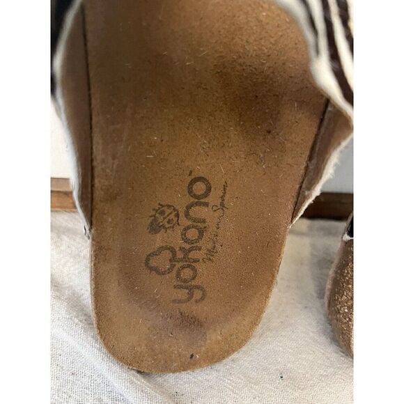 Yokono Calf Hair Animal Print Ibiza Zebra Sandals 7.5 - Picture 4 of 7